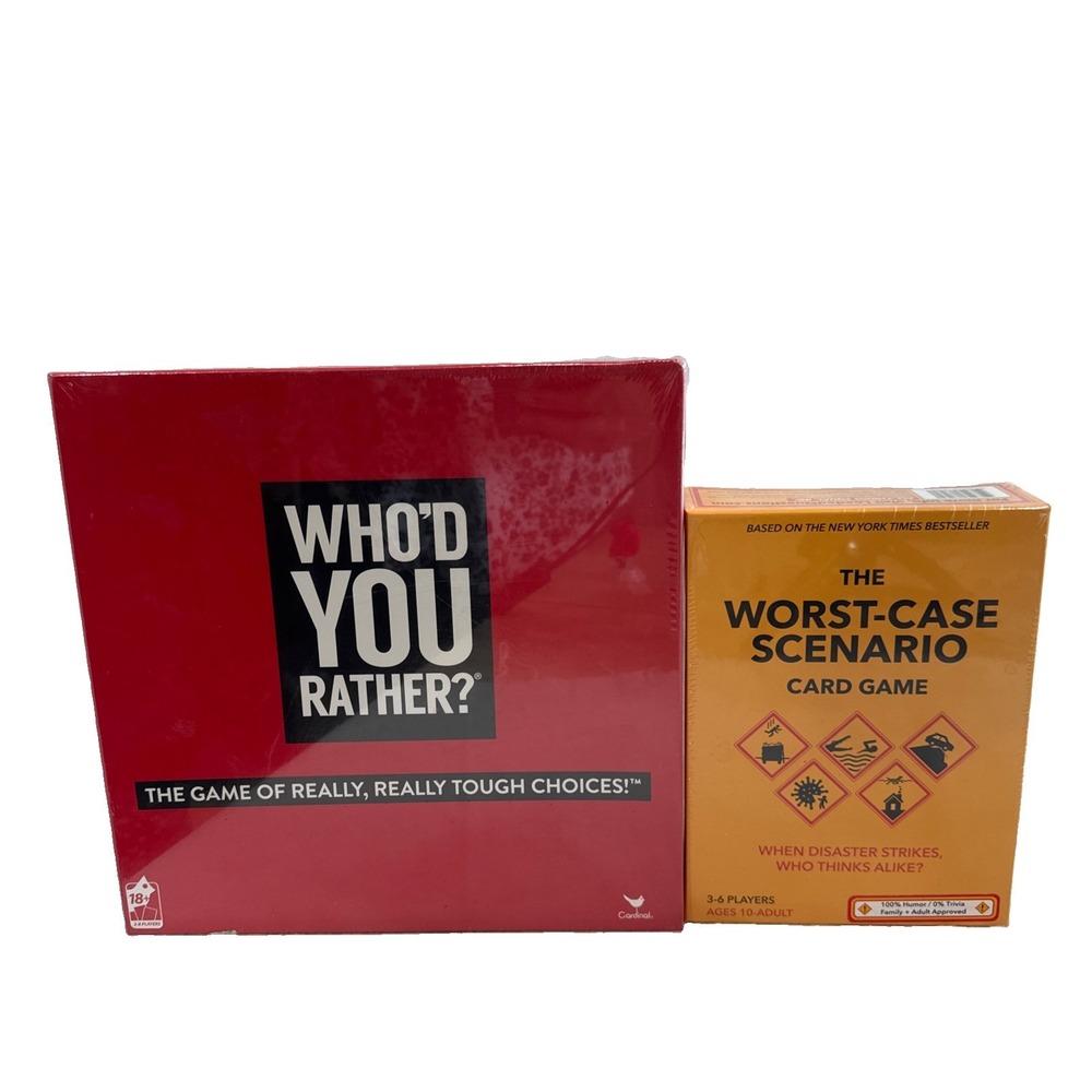 2 NEW Who'd You Rather? The Game Of Though Choices & Worst Case Scenario Games